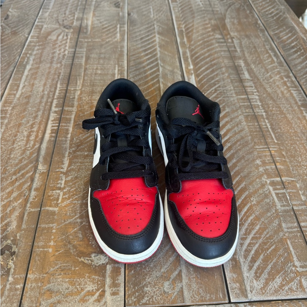 Jordan Kids Red and Black Sneakers